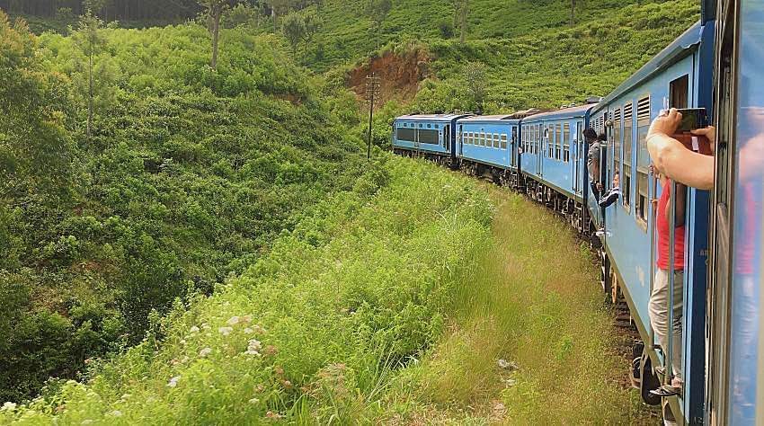 treno Sri Lanka natura 